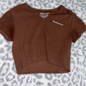Budweiser cropped shirt